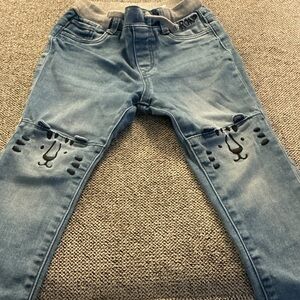 Blue Jeans with Animal Print